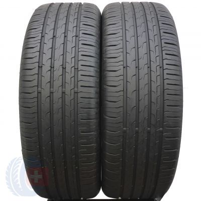 4. 4 x CONTINENTAL 215/50 R19 93T EcoContact 6 ContiSeal + Sommerrefien DOT20 WIE NEU 6,2mm 