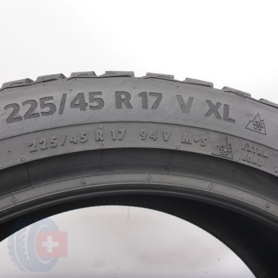3. 225 45 17 1x CONTINENTAL 225/45 R17 94V XL WinterContact TS870 Winterreifen 2024 8mm