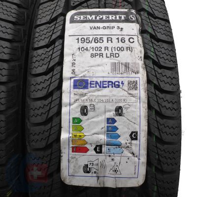 3. 195 65 16C 2x SEMPERIT 10/102R Van-Grip 3 Winterreifen 2021 VOLL WIE NEU