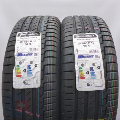 215 65 16 2x CONTINENTAL 215/65 R16 98H PremiumContact 6 Sommerreifen 2022 VOLL 