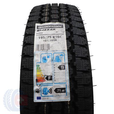 195 75 16C 1x BRIDGESTONE 195/75 R16C 107/105R Blizzak W800 Sommerreifen M+S 2017 WIE NEU VOLL