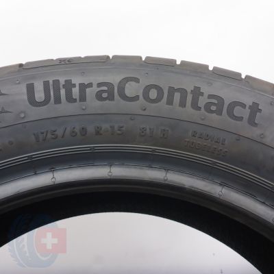 6. 175 60 15 4x CONTINENTAL 175/60 R15 81H UltraContact Sommerreifen 2022 UNGEBRAUCHT  