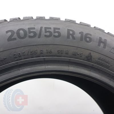 7. 205 55 16 4x CONTINENTAL 205/55 R16 91H WinterContact TS 870 Winterreifen  2022 9-8,8mm