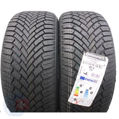 2. 215/45 R16 2x CONTINENTAL 215/45 R16 90V XL WinterContact TS 860 Winterreifen 2020 /2021 VOLL WIE NEU