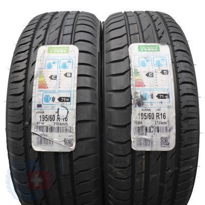 195 60 16 2x NOKIAN 195/60 R16 89H Line Sommerreifen 2015/2016 VOLL 