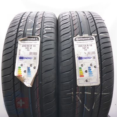  235 55 19 2x CONTINENTAL 235/55 R19 101V ContiSportContact 5 SUV Sommerreifen 2021 Ungebraucht  