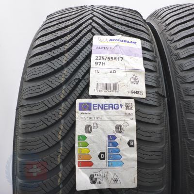 2. 225 55 17 2x MICHELIN 225/55 R17 97H Alpin 5 A0 Winterreifen 2022 Ungebraucht  
