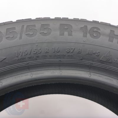 6. 195 55 16 1x CONTINENTAL 195/55 R16 87H ContiWinterContact TS 850 Winterreifen 2015 8mm
