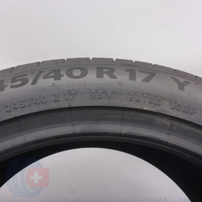 6.  245 40 17 4x CONTINENTAL 245/40 R17 95Y XL PremiumContact 6 Sommerreifen 2023 VOLL WIE NEU 