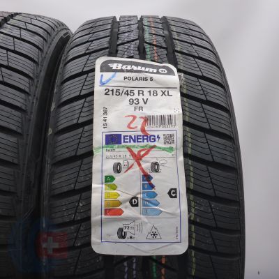 3. 215 45 18 2x BARUM 215/45 R18 93V XL Polaris 5 Winterreifen 2022 Ungebraucht  