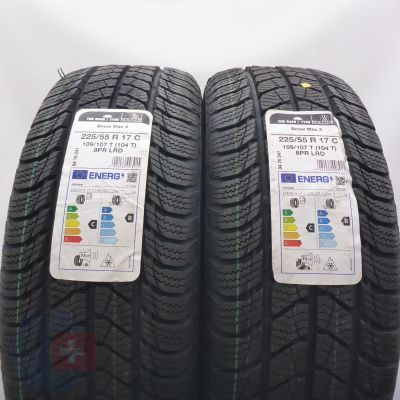 4. 225 55 17C 4x UNIROYAL 225/55 R17C 109/107T SnowMax 3 Winterreifen 2022 VOLL