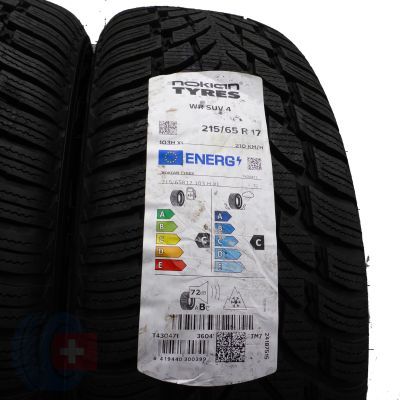 4. 215 65 17 4x NOKIAN 215/65 R17 103H XL WR SUV 4 Winterreifen 2021 WIE NEU VOLL