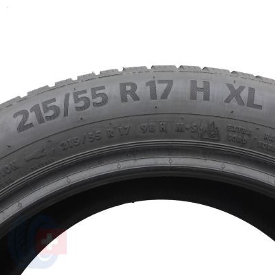 4. 215 55 17 1x CONTINENTAL 215/55 R17 98H XL WinterContact TS870P Winterreifen  2023 8,2mm WIE NEU 
