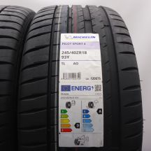 2. 245 40 18 4x MICHELIN 245/40 R18 93Y AO PilotSport 4 Sommerreifen 2025 WIE NEU VOLL