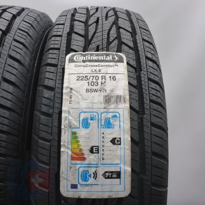 2. 225 70 16 2x CONTINENTAL 225/70 R16 103H ContiCrossContact LX 2 M+S Sommerreifen 2018/20 VOLL  2. 225 70 16 2x CONTINENTAL 225/70 R16 103H ContiCrossContact LX 2 M+S Sommerreifen 2018/20 VOLL