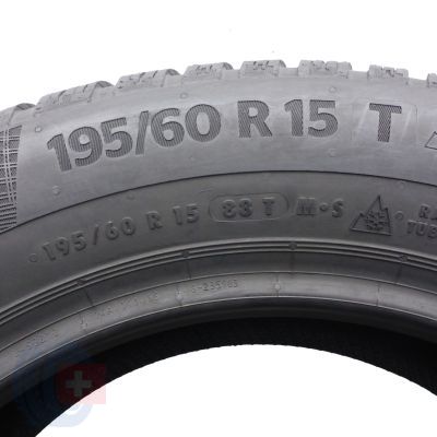 5. 195 60 15 2x CONTINENTAL 195/60 R15 88T WinterContact TS 860 Winterreifen  2019 VOLL WIE NEU