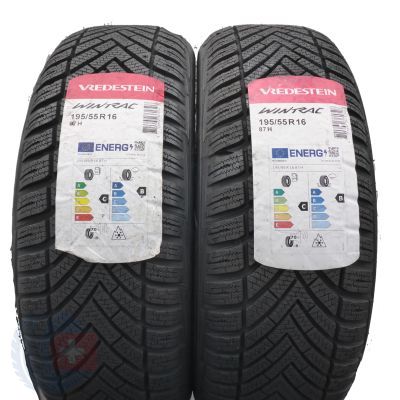 195 55 16 2x VREDESTEIN 195/55 R16 87H Wintrac Winterreifen 2022 VOLL WIE NEU
