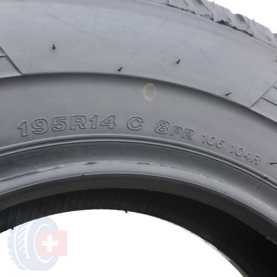 6. 4 x BRIDGESTONE 195/80 R14C 106/104R Duravis R630 Sommerreifen 2017/18 9-9,5mm Wie Neu