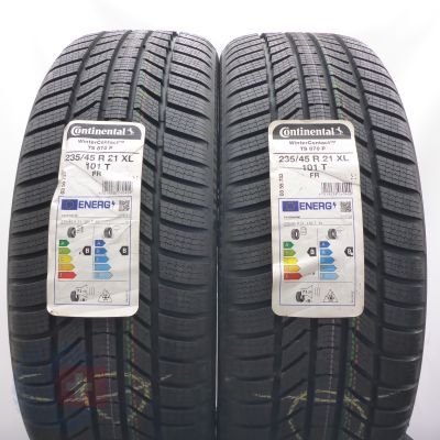 3.  235 45 21 4x CONTINENTAL 235/45 R21 101T XL  WinterContact TS 870 P Winterreifen 2022 Ungebraucht  
