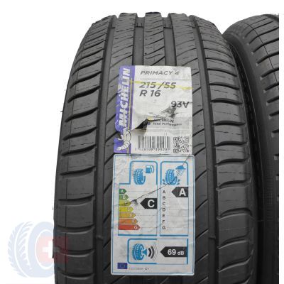 2. 215 55 16 2x MICHELIN 215/55 R16 93V Primacy 4 Sommerreifen 2018 VOLL WIE NEU