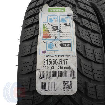 3. 215 60 17 2x NOKIAN 215/60 R17 100H XL Weatherproof Ganzjahresreifen SUV 2016 UNGEBRAUCHT