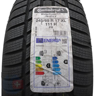 245 65 17 1x CONTINENTAL 245/65 R17 111H XL WinterContact TS 870 P Winterreifen 2022 VOLL WIE NEU