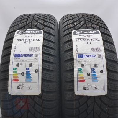 4. 185 55 16 4x CONTINENTAL 185/55 R16 87T XL WinterContact TS 870 Winterreifen 2022 VOLL