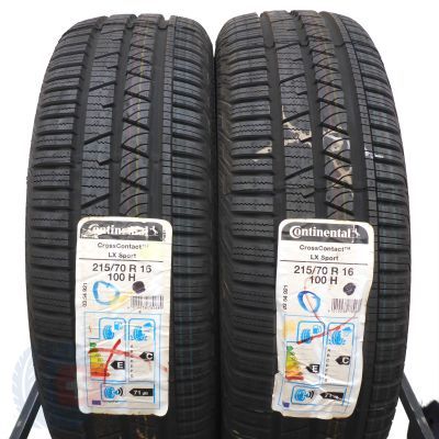 4. 4 x CONTINENTAL 215/70 R16 100H CrossContact LX Sport Sommerreifen M+S 2018 WIE NEU VOLL