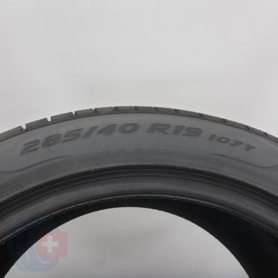 5. 285 40 19 2x PIRELLI 285/40 R19 107Y XL P Zero Elect T0 PNCS Sommerreifen 2021 Ungebraucht  