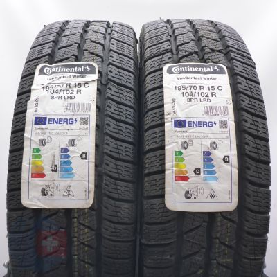 3. 195 70 15C 4x CONTINENTAL 195/70 R15C 104/102R VanContact Winter Winterreifen 2022 Ungebraucht  