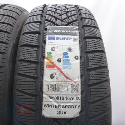 2. 235 60 18 2x DUNLOP 235/60 R18 107H XL Winter Sport 5 SUV Winterreifen 2021 Ungebraucht  