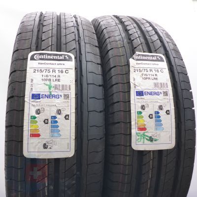 4. 215 75 16C 4x CONTINENTAL 215/75 R16C 113/111R VanContact Ultra Sommerreifen 2023 VOLL WIE NEU