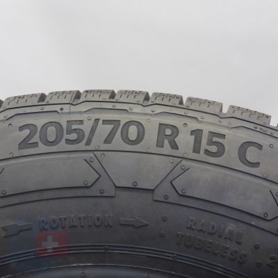 8. 205 70 15C 4x CONTINENTAL 205/70 R15C 106/104R VanContact Winter Winterreifen 2022 VOLL