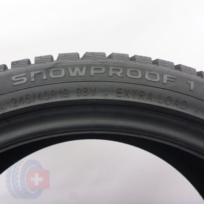 6. 245 40 19 4x NOKIAN 245/40 R19 98V XL Snowproof1 Winterreifen 2024 7,4-8mm