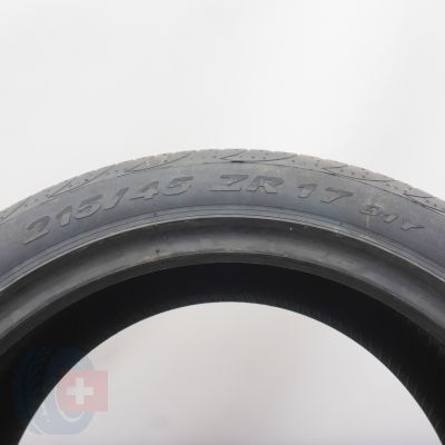 6.  215 45 17 4x PIRELLI  215/45 ZR17 91Y XL P Zero Nero Sommerreifen 2019 VOLL