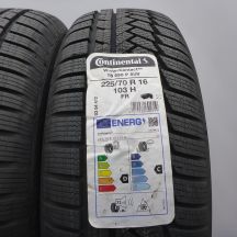 3.  225 70 16 2x CONTINENTAL 225/70 R16 103H WinterContact TS 850 P SUV Winterreifen 2022 VOLL WIE NEU  