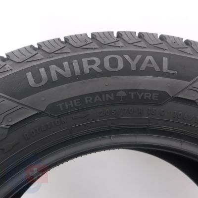 5. 205 70 15C 2x UNIROYAL 205/70 R15C 106/104R SnowMax 3 Winterreifen 2020 10,2-10,4mm