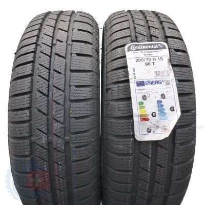  205 70 15 2x CONTINENTAL 96T CrossContact Winter Winterreifen 2022 VOLL WIE NEU 
