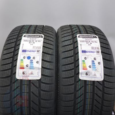 4. 225 35 18 4x CONTINENTAL 225/35 R18 87W XL WinterContact TS 870 P Winterreifen 2022 VOLL 