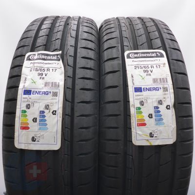 3. 215 65 17 4x CONTINENTAL 215/65 R17 99V PremiumContact 7 Sommerreifen 2023 VOLL