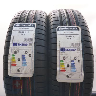  175 65 14 2x CONTINENTAL 175/65 R14  82T UltraContact Sommerreifen 2024 VOLL WIE NEU 