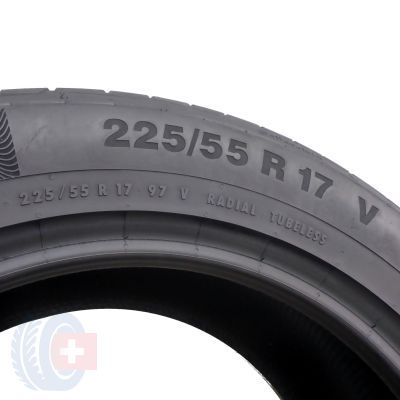 6. 2 x CONTINENTAL 225/55 R17 97V ContiPremiumContact 5 Sommerreifen 2017  6-6,2mm