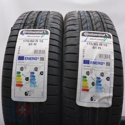4. 175 60 15 4x CONTINENTAL 175/60 R15 81H UltraContact Sommerreifen 2022 UNGEBRAUCHT  