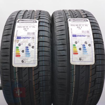 5. 205 40 17 4x CONTINENTAL 205/40 R17 84Y XL PremiumContact6 Sommerreifen 2021, 2023 VOLL 5. 205 40 17 4x CONTINENTAL 205/40 R17 84Y XL PremiumContact6 Sommerreifen 2021, 2023 VOLL
