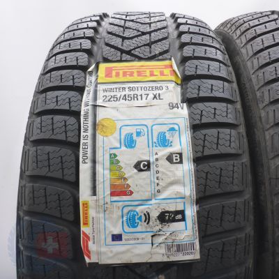 3.  225 45 17 2x PIRELLI 225/45 R17 94V XL Winter Sottozero 3 Winterreifen 2020 Ungebraucht  