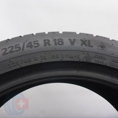 7. 225 45 18 2x CONTINENTAL 225/45 R18  95V XL WinterContact TS 870 P Winterreifen 2024 6,8-7,2mm