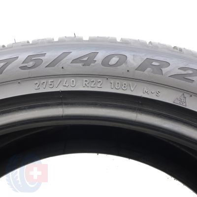 9. 275 40 22 4x PIRELLI 275/40 R22 108V XL Scorpion Winter Winterreifen 2017, 2018 6-6,8mm