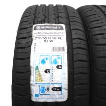 2. 215 55 16 4x CONTINENTAL 215/55 R16 97W XL ContiPremiumContact 5 Sommerreifen 2018 VOLL WIE NEU 
