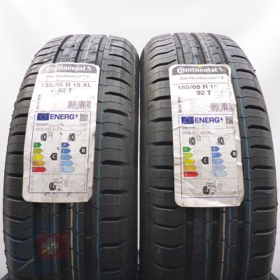 185 65 15 2x CONTINENTAL 185/65 R15 92T XL ContiEcoContact 5 Sommerreifen 202Ungebraucht   