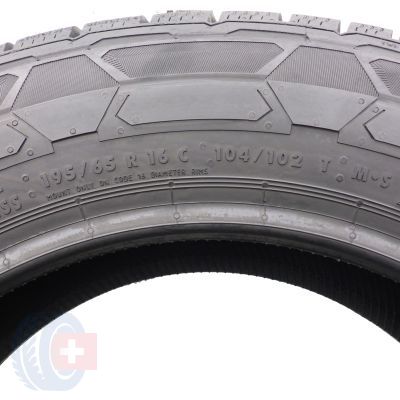 5. 195 65 16C 4x CONTINENTAL 195/65 R16C 104/102T VanContact Winter Winterreifen 2023 WIE NEU VOLL